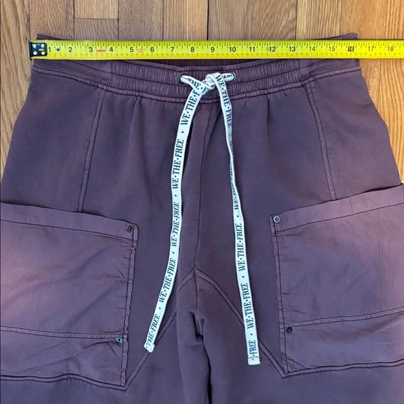 NWT We the Free Jet Set Knit Pull On Pants in Plum color - Picture 11 of 15